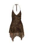 product Princess Polly Plunger  Sabetha Mini Dress Leopard