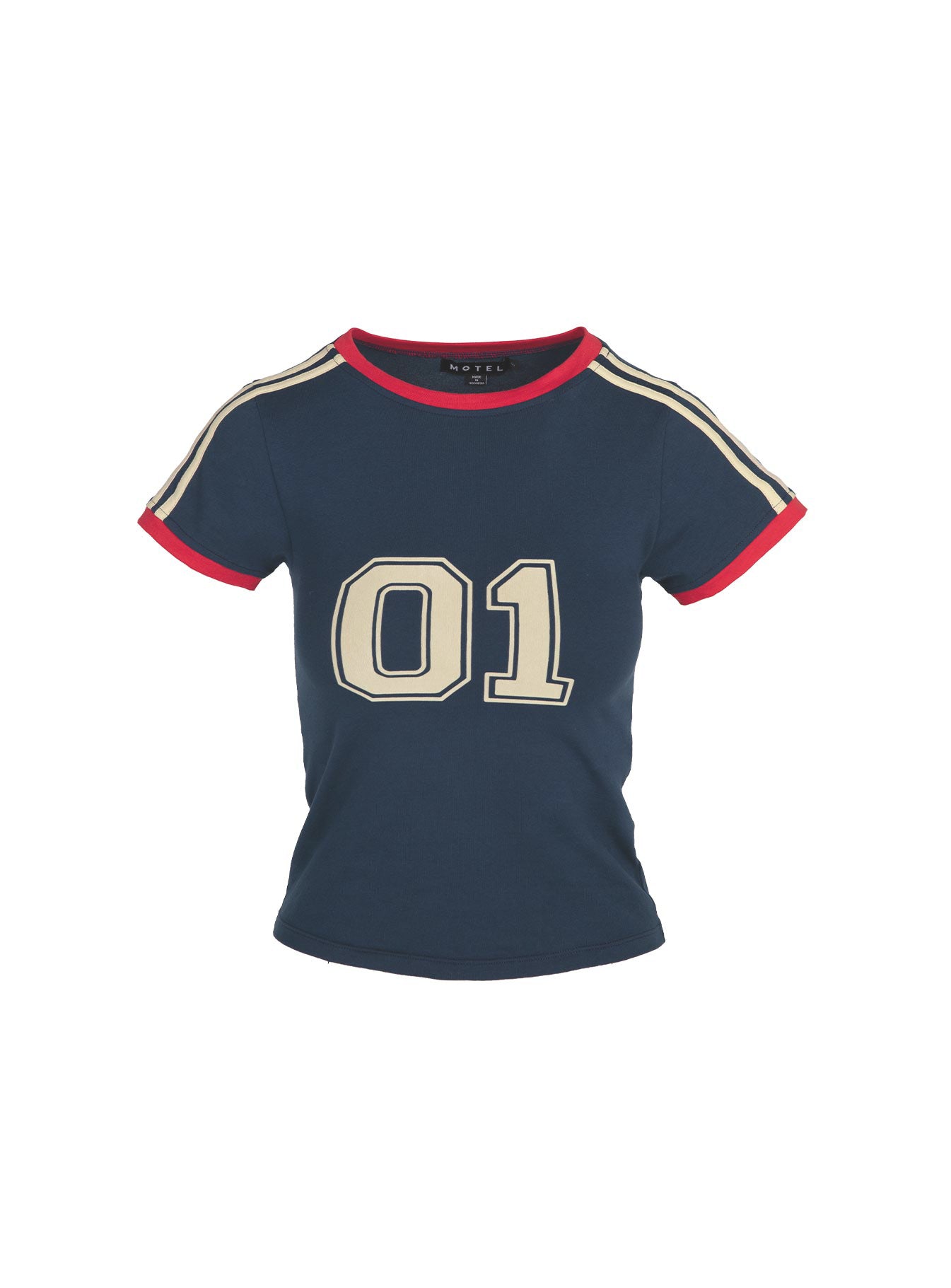 product Princess Polly Short Sleeves Crew Neck  Salda Tee Navy