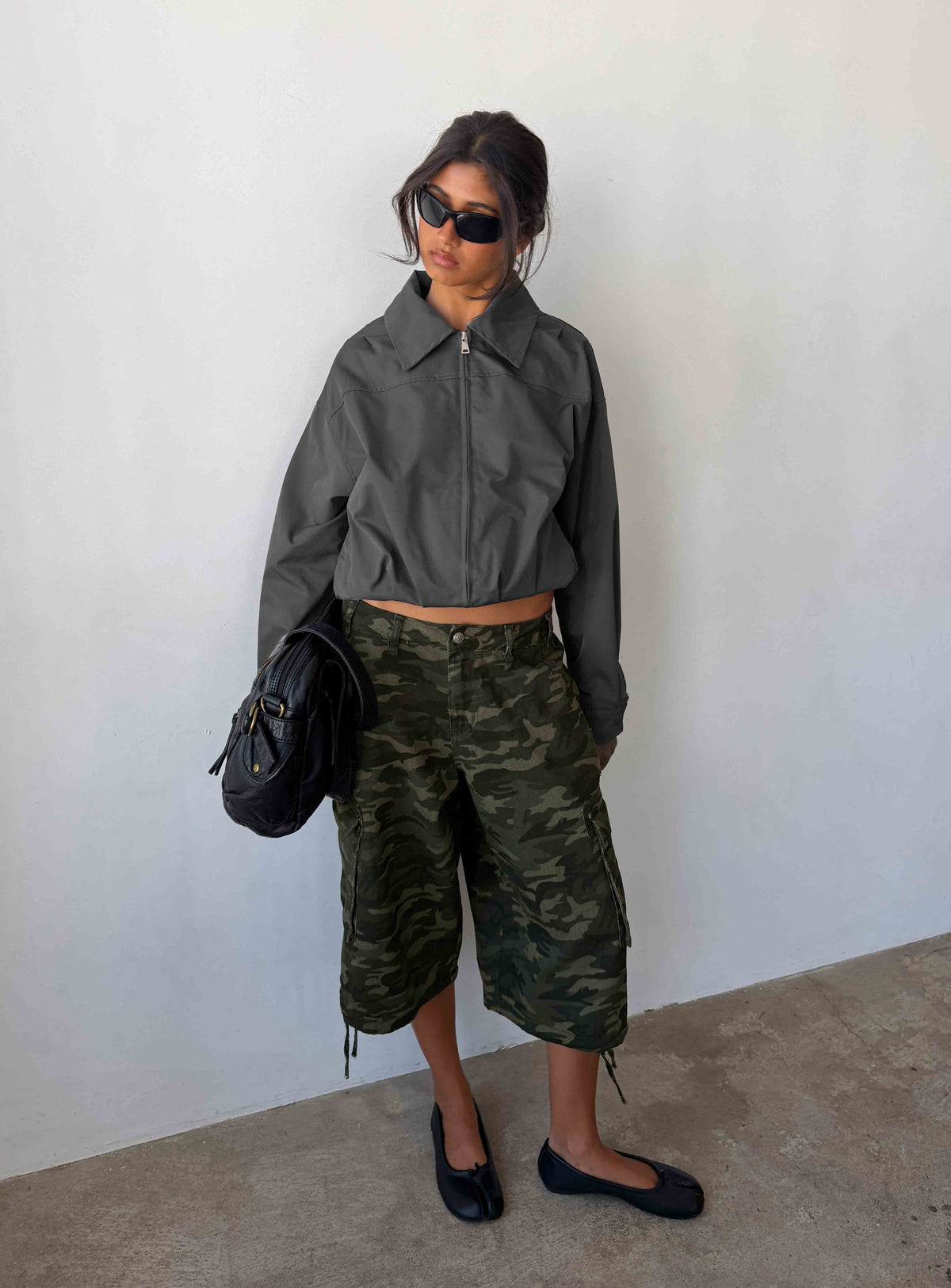 Hudsen Longline Cargo Shorts Camo Tall