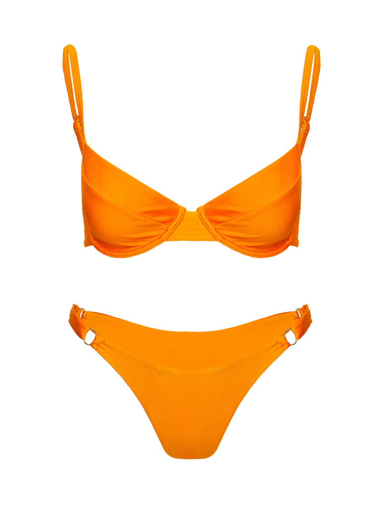 Shine Bikini Top Orange 7465