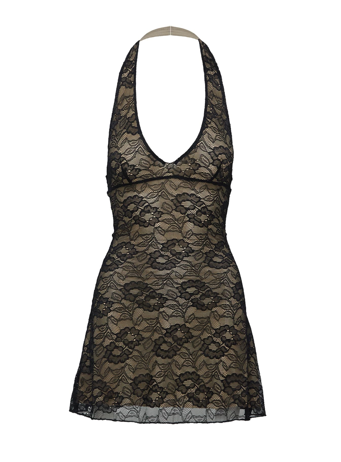 Sonella Lace Halter Mini Dress Black | Princess Polly Sonella Lace Halter Mini Dress Black | Princess Polly