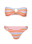 Strapless Bikini Top Candy Stripe