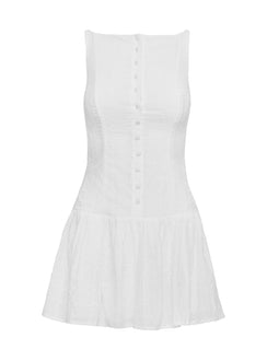 Sweeter Places Embroidered Mini Dress | White | Womens | Princess Polly Sweeter Places Embroidered Mini Dress | White | Womens | Princess Polly