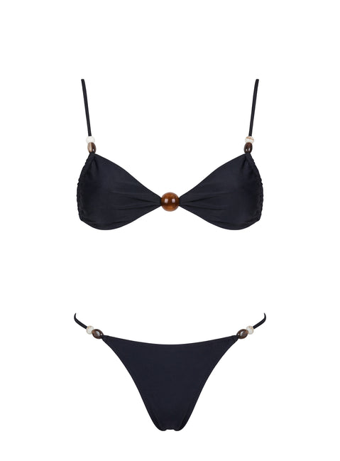 Tan Lines Bead Detail Bikini Bottoms Black Princess Polly tan-lines-bead-detail-bikini-bottoms-black-princess-polly