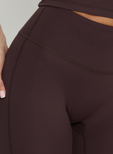 Stride Active Invisible Scrunch Leggings Brown