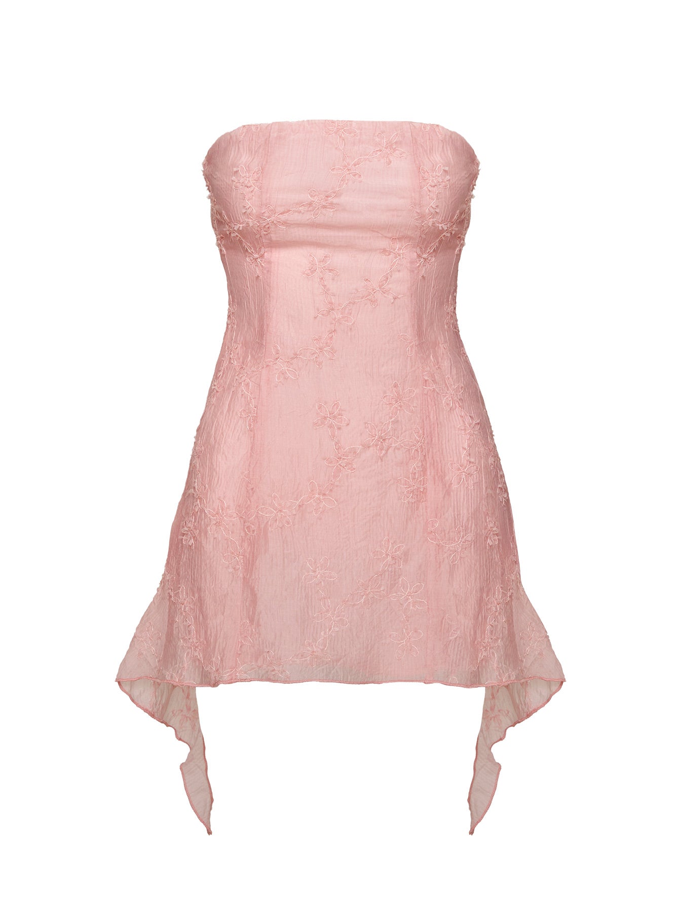 tomika strapless mini dress pink Tomika Strapless Mini Dress Pink