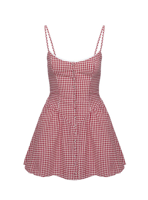 Princess Polly Women's Toulouse Gingham Sleeveless Minidress - Red Princess Polly Women's Toulouse Gingham Sleeveless Minidress - Red