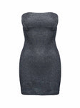 Tresia Strapless Mini Dress Black