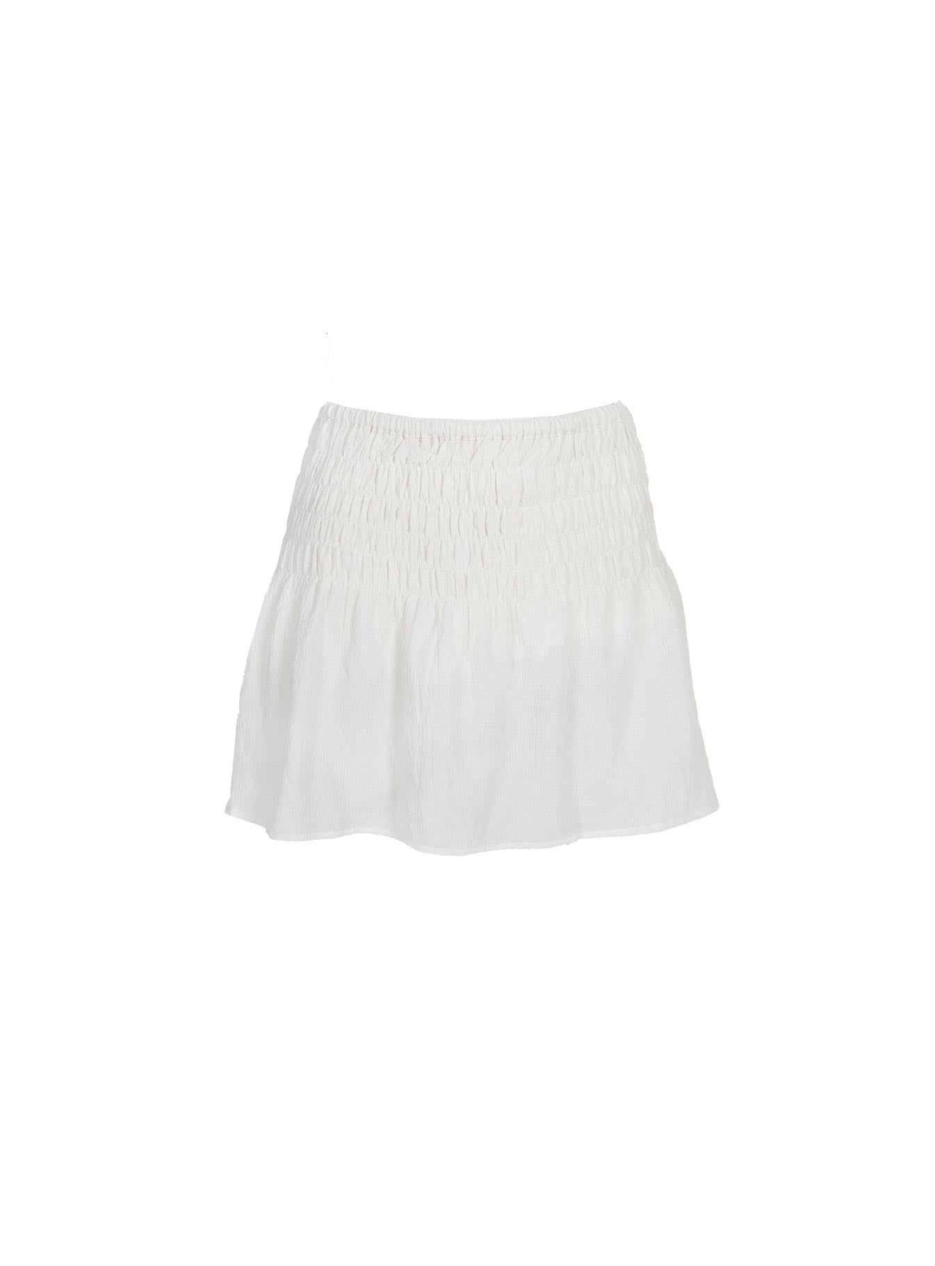 pellicule pleats ribbon mini skirt ivoly-