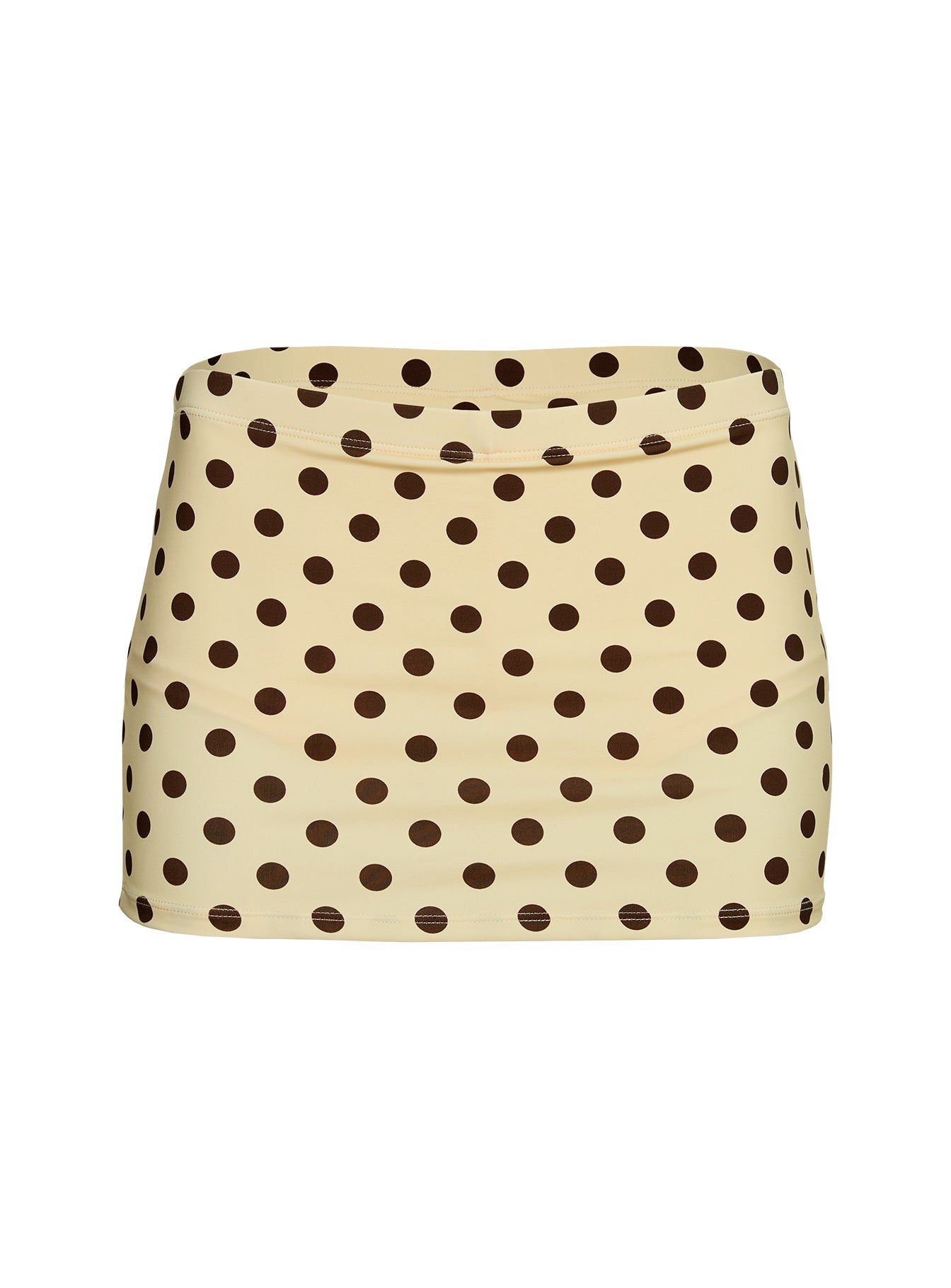 Tenya Swim Skort Yellow / Brown Polka Dot