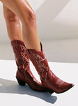 Therapy Clayton Boots Maroon