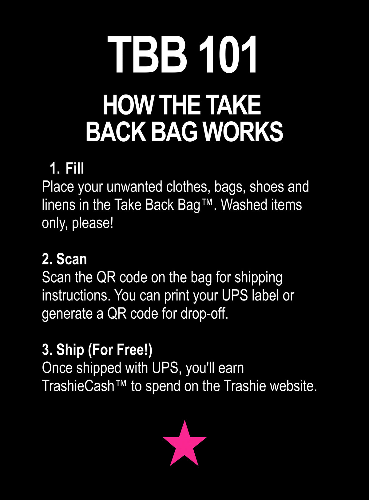 Take Back Bag