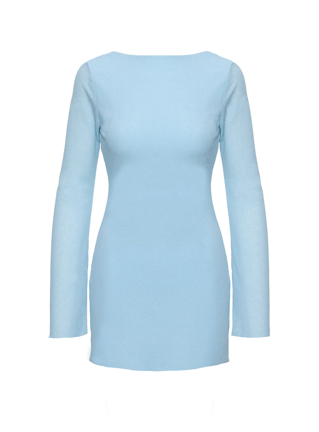 Visualize Long Sleeve Mini Dress | Light Blue | Womens | Princess Polly Visualize Long Sleeve Mini Dress | Light Blue | Womens | Princess Polly