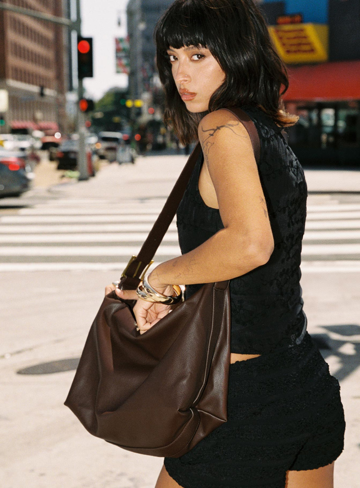 Princess Polly Varney Shoulder Bag Brown
