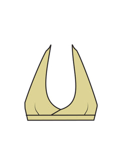 Lock In Active Halter Crop Top Lemongrass