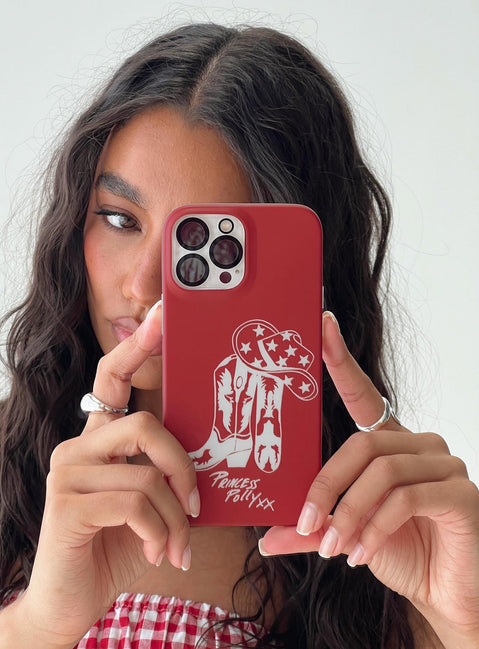 Cowboy Dreams iPhone Case Red Cowboy Dreams iPhone Case Red