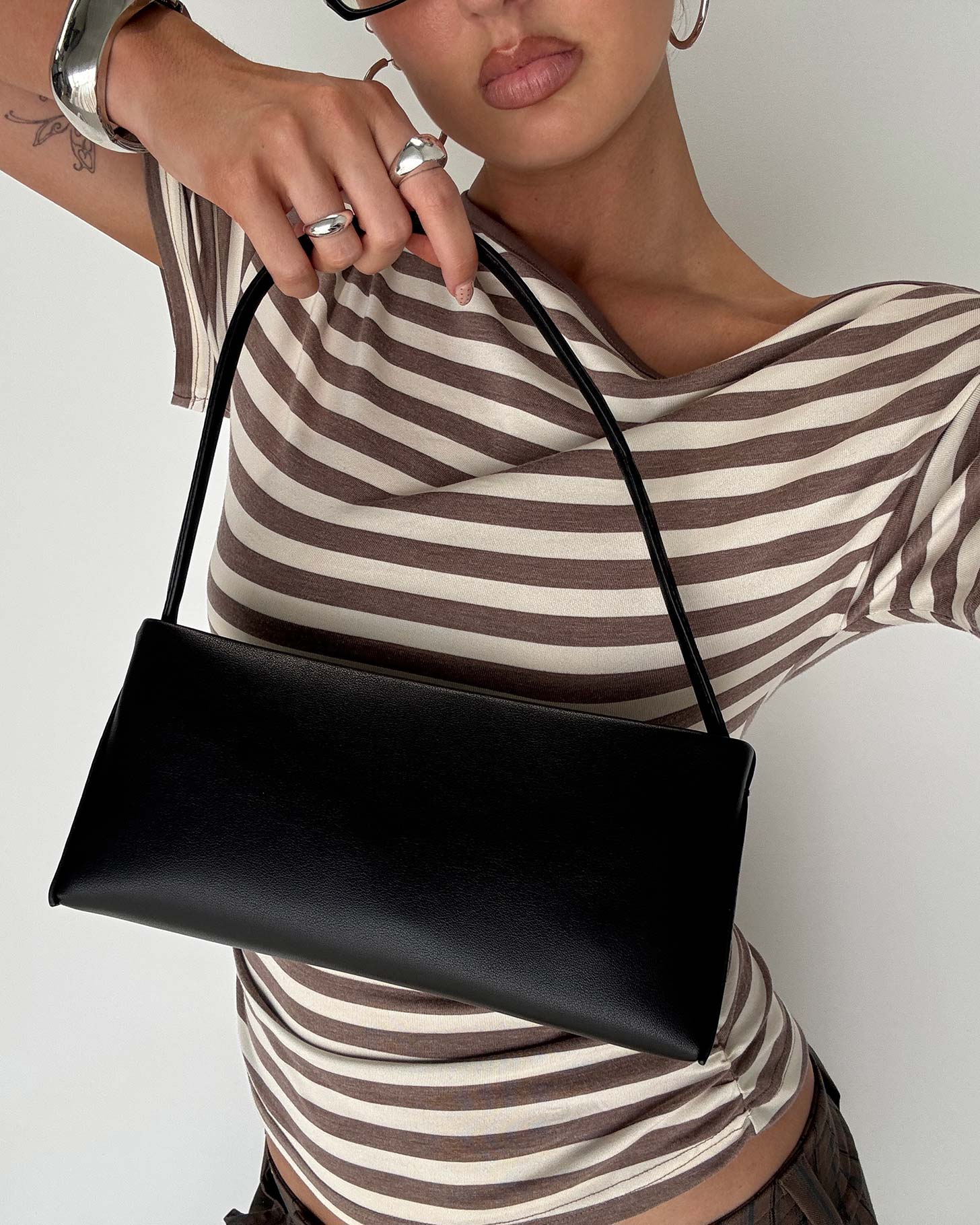 Dawn To Dusk Shoulder Bag Black | Princess Polly