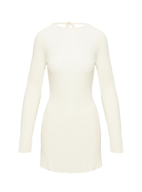 mayok long sleeve mini dress cream Mayok Long Sleeve Mini Dress L | XL | Cream | Womens