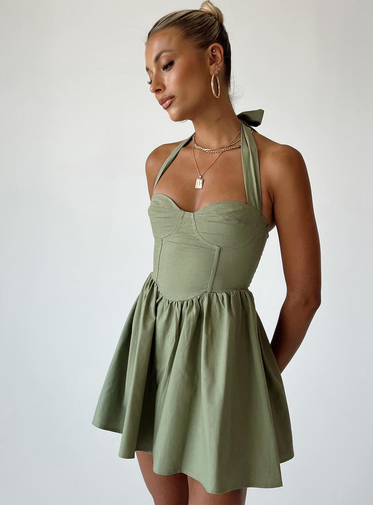 pocket dress - light green – Little Wedgies