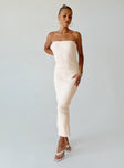 Princess Polly Square Neck  Jayan Strapless Maxi Dress White