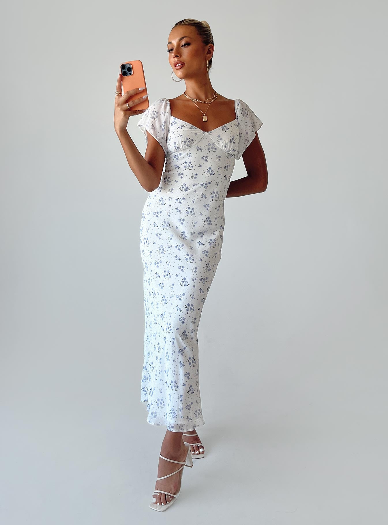 Hera Maxi Dress White Floral | Princess Polly Hera Maxi Dress White Floral | Princess Polly