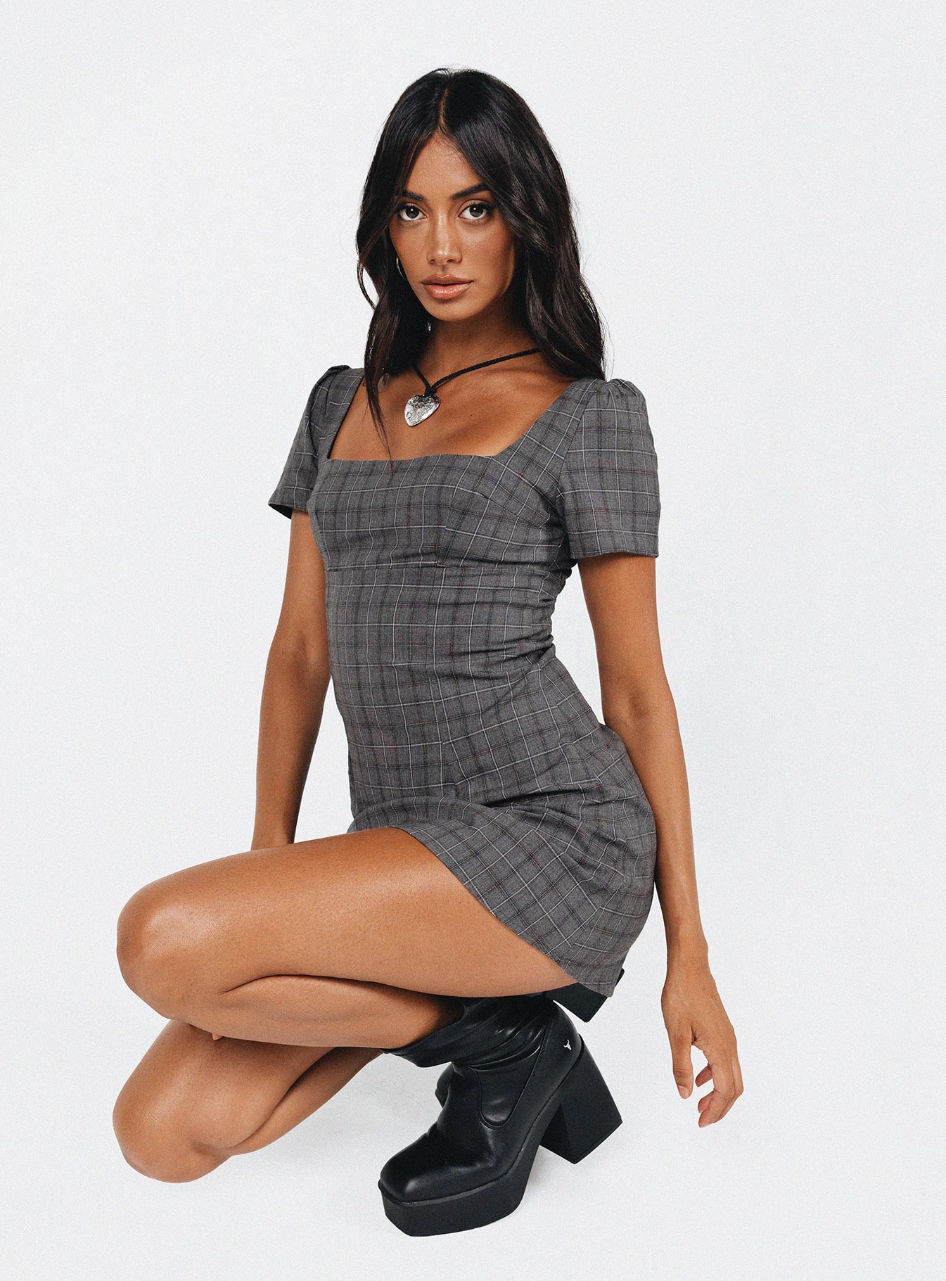 Hastings Mini Dress Check