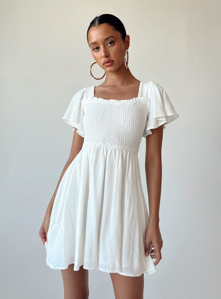 Imagine Mini Dress White