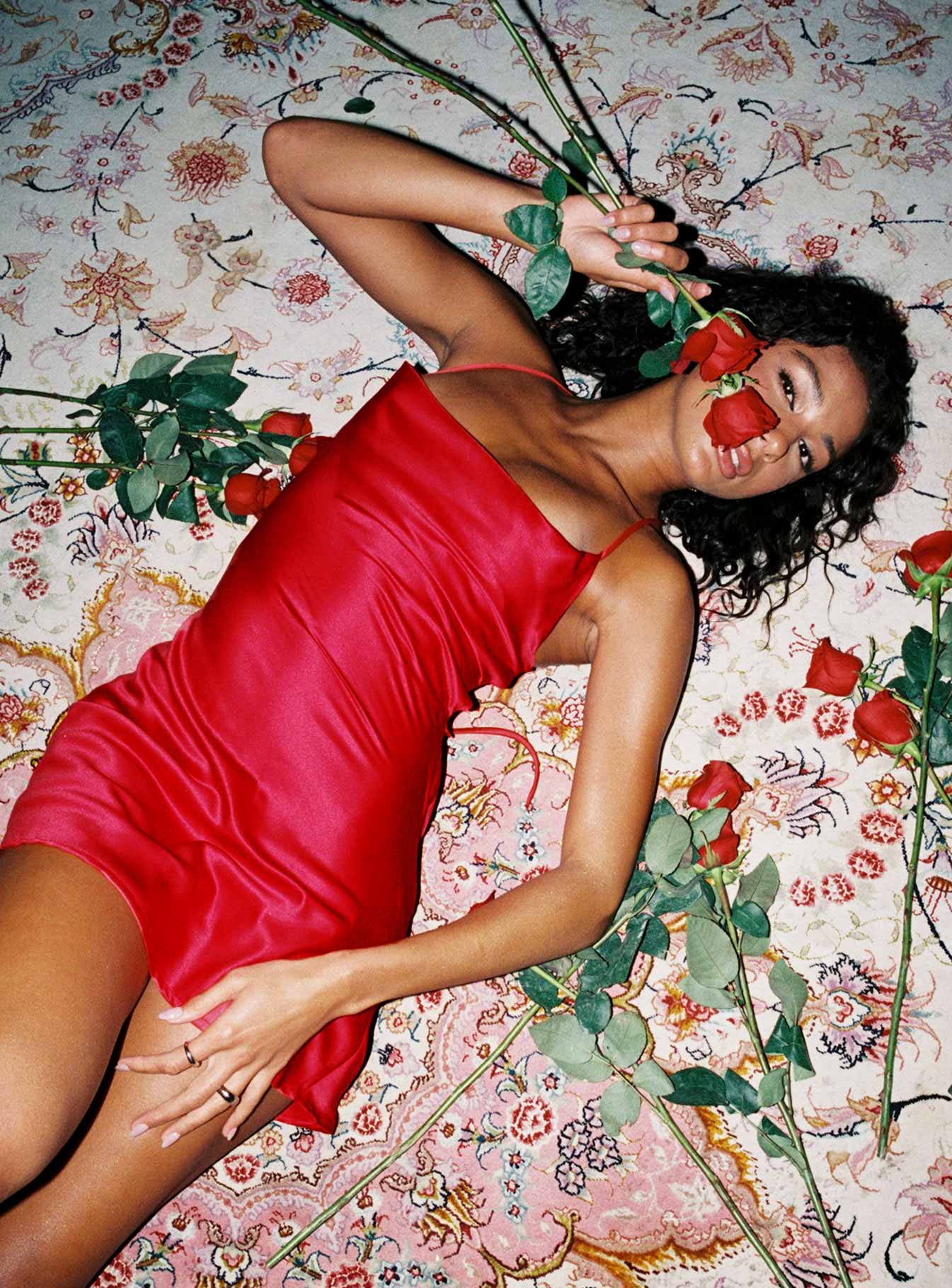 product Princess Polly Square Neck Square Neck  Celena Mini Dress Red