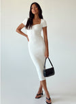 product Princess Polly Crew Neck  Ellisen Midi Dress White