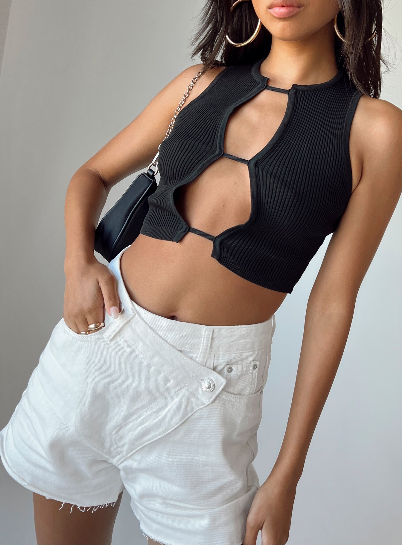 Danisa Denim Shorts White