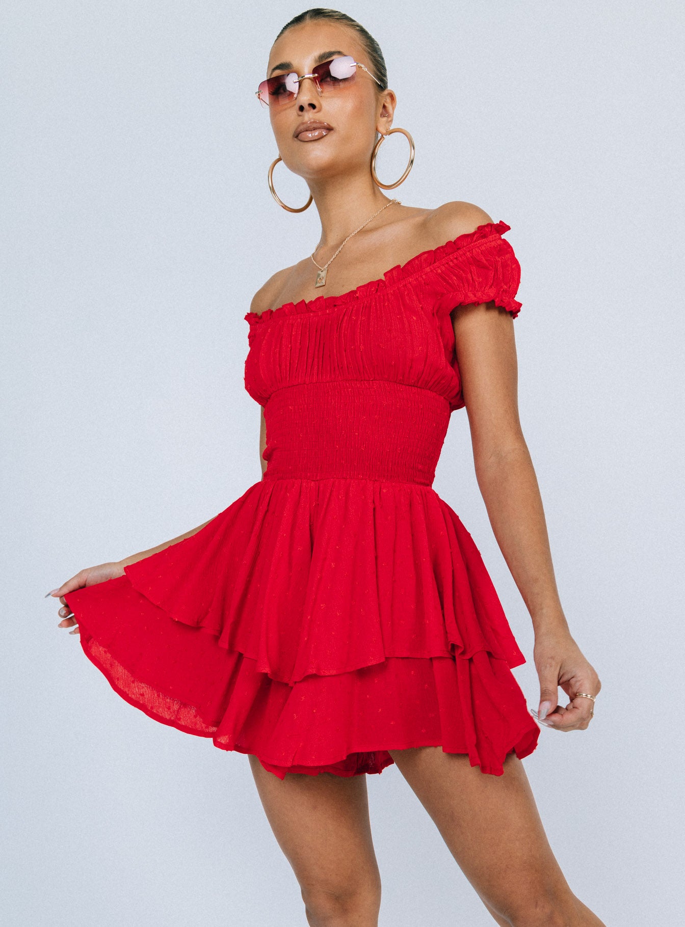 love galore dress princess polly The Love Galore Romper Red