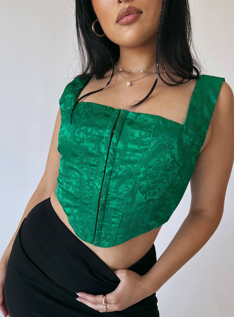Day Dreaming Top Green