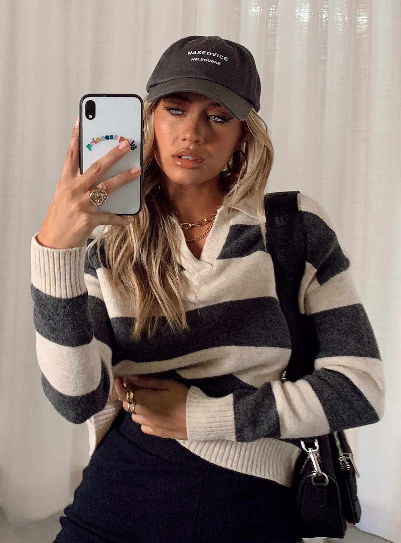 Hampton Sweater Black Princess Polly  Cropped 