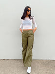 product Princess Polly High Waisted Pants High Waisted Pants High Waisted Pants  Cademan Cargo Pants Khaki