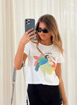 product Princess Polly Short Sleeves Crew Neck  Costa Rica Tee White