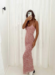 Princess Polly Scoop Neck  Knox Maxi Dress Pink Floral