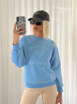 Malibu Athletics Sweatshirt Blue Princess Polly  regular 