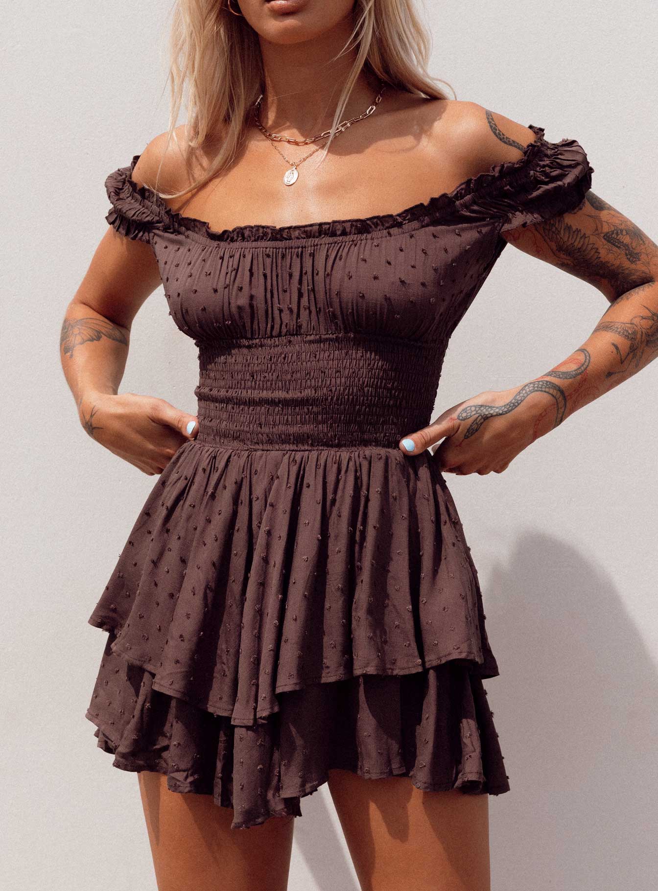The Love Galore Romper | Brown | Womens | Princess Polly Lower Impact The Love Galore Romper | Brown | Womens | Princess Polly Lower Impact
