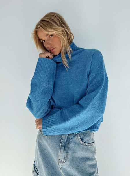 Carrie Jane Sweater Blue Princess Polly  regular 