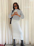 product Abercairn Knit Maxi Skirt White Princess Polly  Midi Skirts 