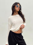 product The Adrianna Sweater Cream Princess Polly  Cropped 