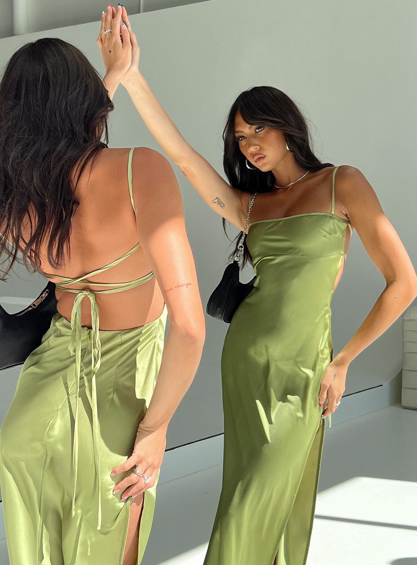 Leyana Maxi Dress Green | Princess Polly Leyana Maxi Dress Green | Princess Polly