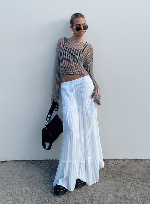 product Miriah Maxi Skirt White Princess Polly  Midi Skirts 