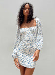 product Princess Polly Square Neck  Vilma Long Sleeve Dress White Floral