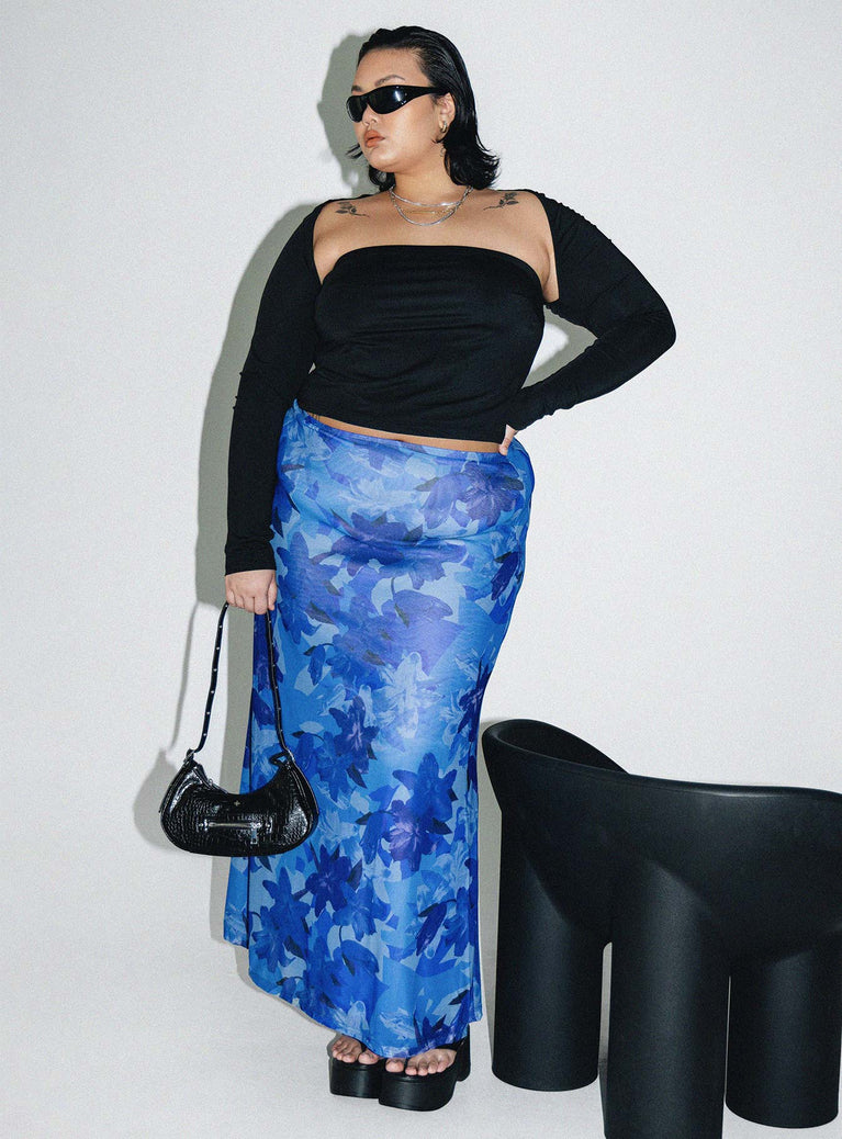 product Starry Midi Skirt Blue Curve Princess Polly  Maxi 