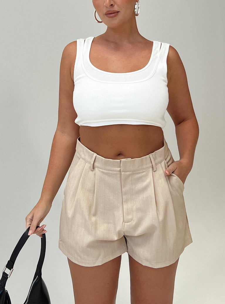 Seize The Day Shorts Beige