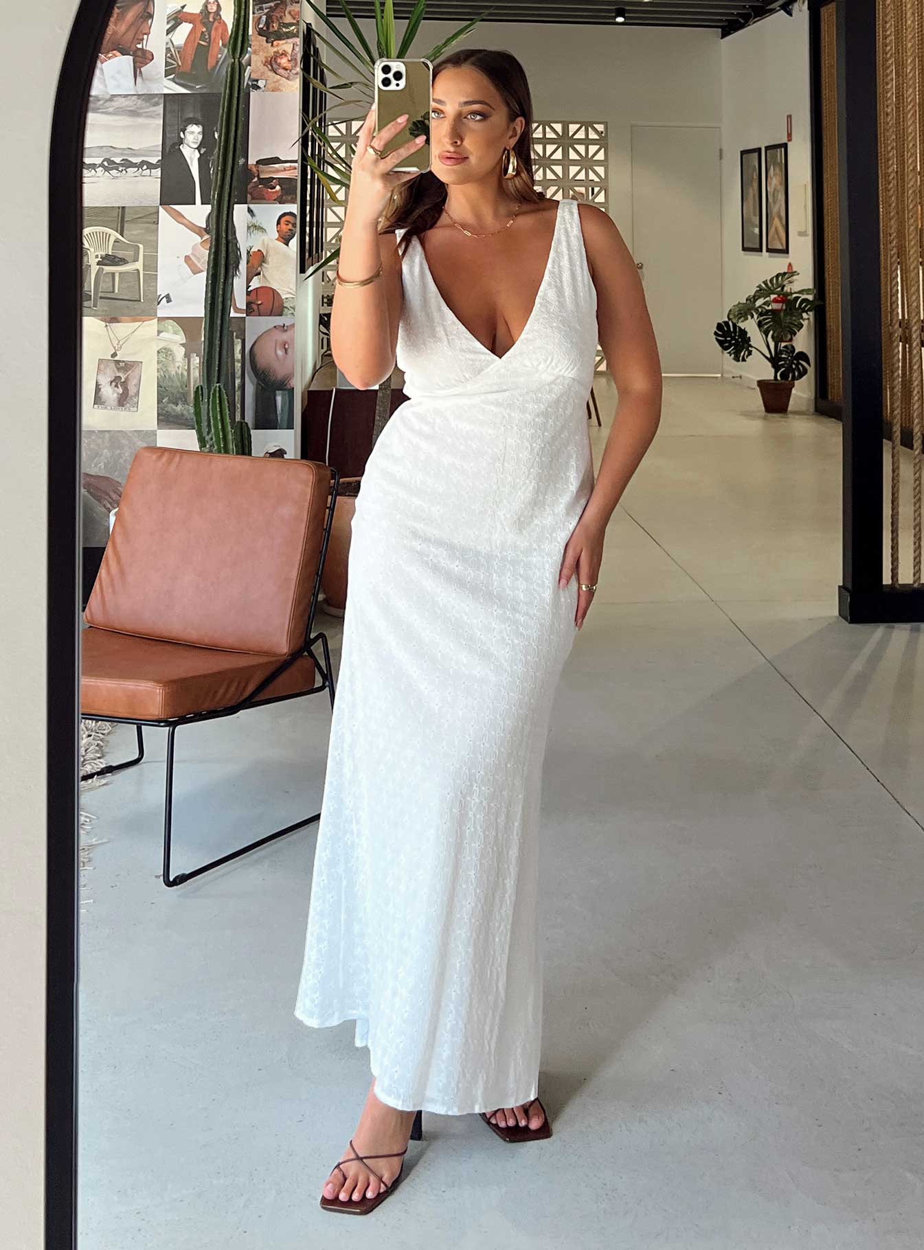 Nellie Maxi Dress | US 8 | White | Womens | Princess Polly Nellie Maxi Dress | US 8 | White | Womens | Princess Polly