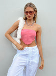 product Princess Polly Sleeveless Square Neck  Adamson Bustier Top Pink