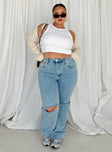 Princess Polly Mid Rise  Holland Jeans Curve