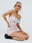 front view of model wearing Princess Polly Anastazia Mini Dress Multi 